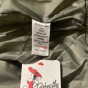 Perfectly Priscilla sage puffer jacket. Size 2x